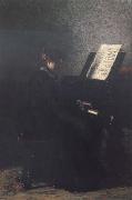 Thomas Eakins Elizabeth at the Piano oil painting artist